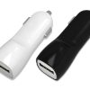 Automobilinis įkroviklis Tellos su USB jungtimi (dual) (1A+2A) baltas
