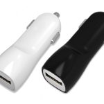 Automobilinis įkroviklis Tellos su USB jungtimi (dual) (1A+2A) baltas