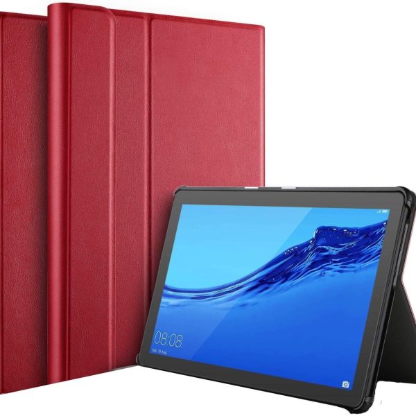 Dėklas Folio Cover Samsung X200/X205 Tab A8 10.5 2021 raudonas