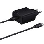 Įkroviklis Samsung EP-TA845 45W + Type-C kabelis juodas