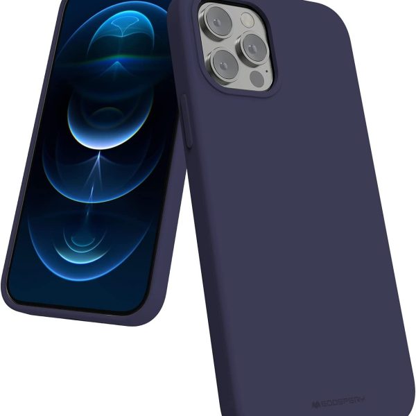 Dėklas Mercury Silicone Case Apple iPhone 15 Plus tamsiai mėlynas