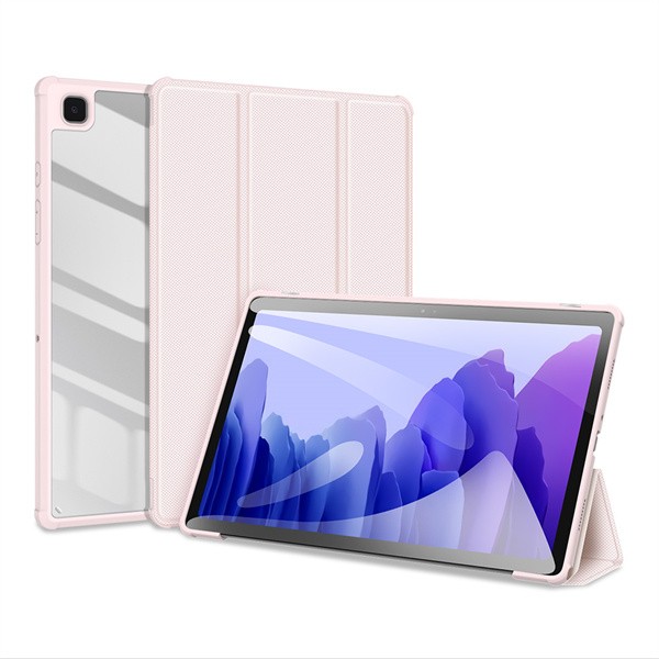 Dėklas Dux Ducis Toby Samsung X810/X816 Tab S9 Plus/X610/X616 Tab S9 FE Plus rožinis