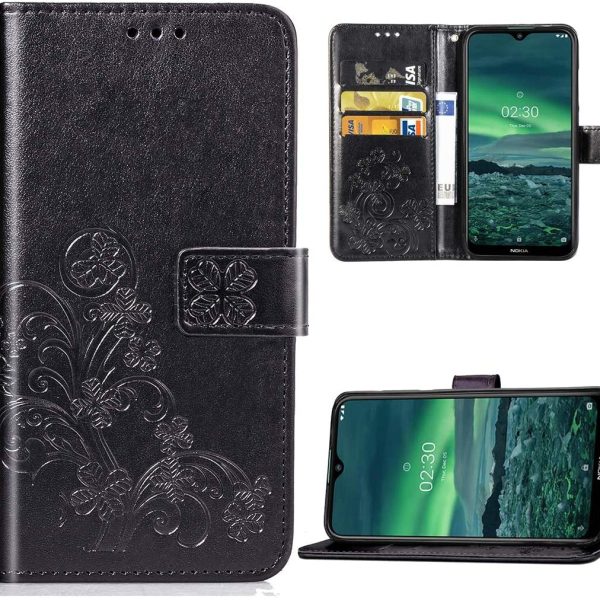 Dėklas Flower Book Samsung A057 A05s juodas