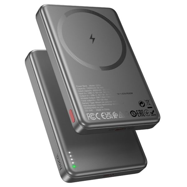 Išorinė baterija Power Bank Hoco Q26A PD20W MagSafe 10000mAh juoda