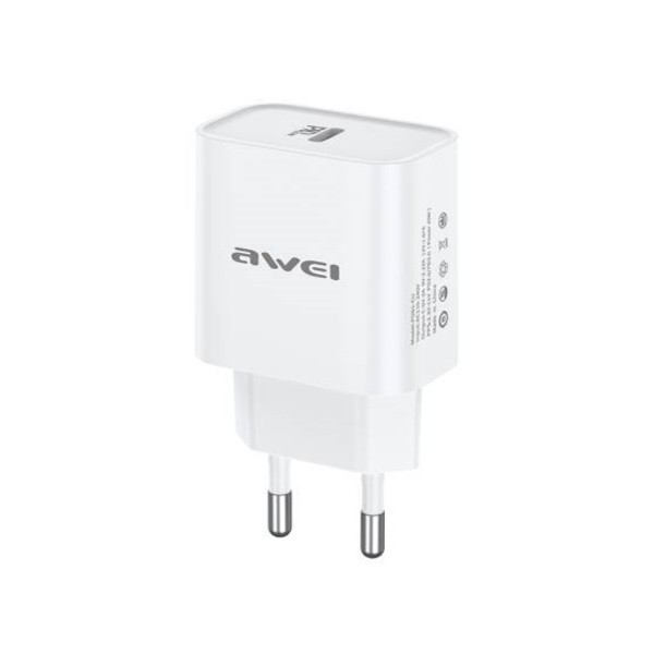 Įkroviklis Awei PD61-EU 20W USB-C baltas