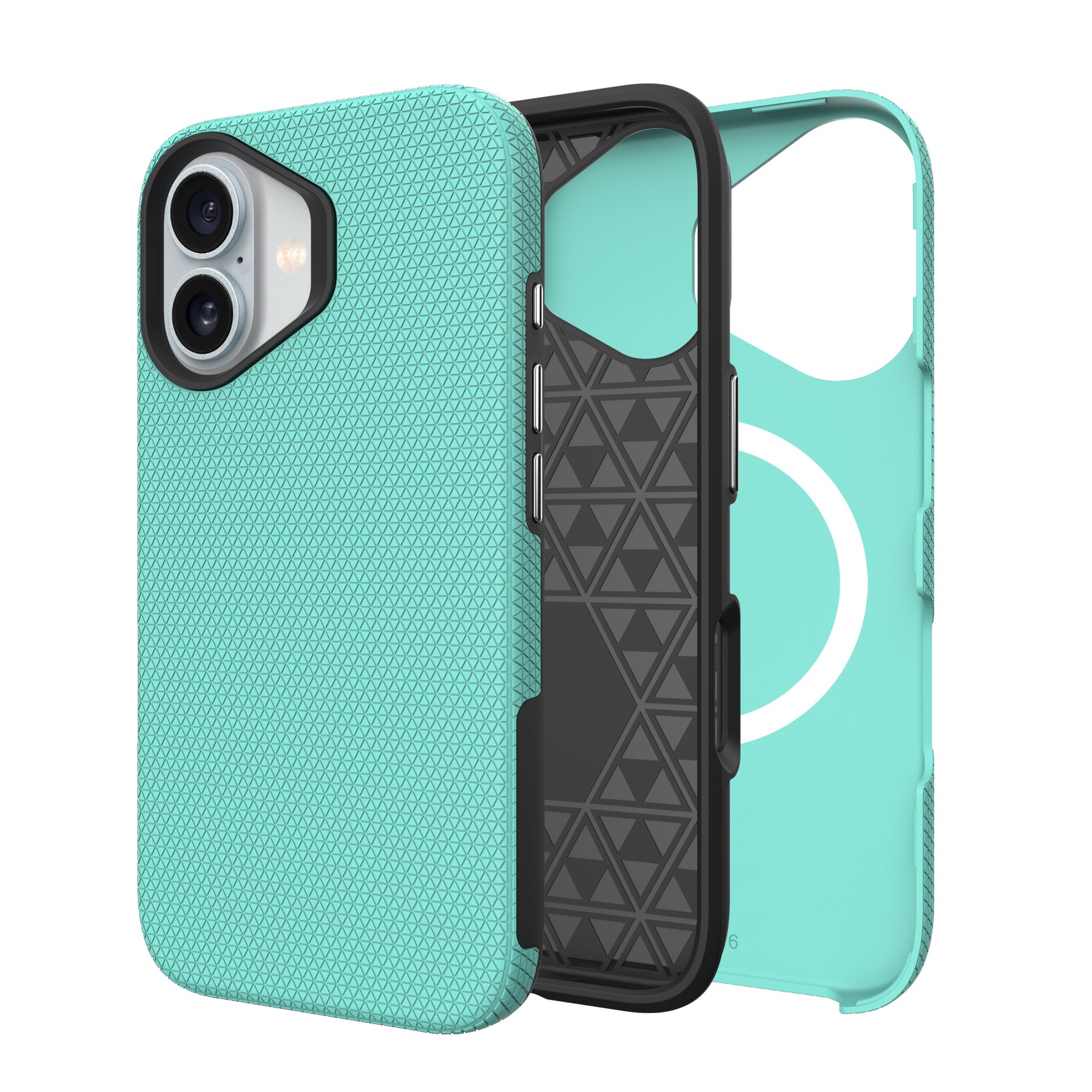Dėklas Perfectionists Triangle Mag Case Apple iPhone 15 žalias