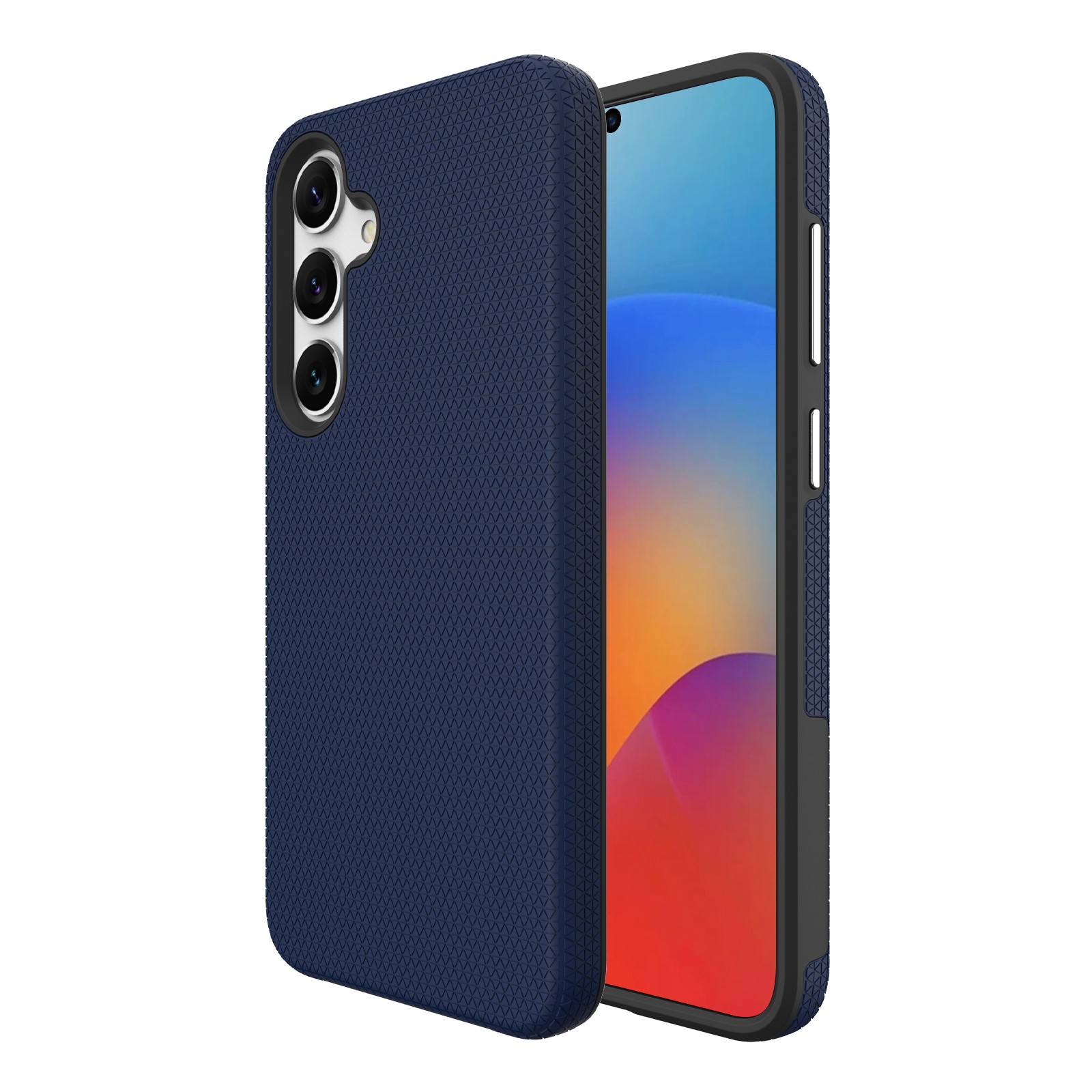 Dėklas Perfectionists Triangle Case Samsung A266 A26 5G tamsiai mėlynas