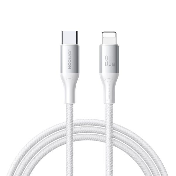 USB kabelis Joyroom S-A28 USB-C to Lightning 30W 2.0m baltas