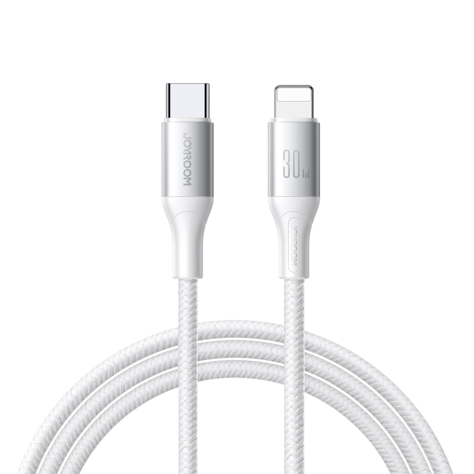 USB kabelis Joyroom S-A28 USB-C to Lightning 30W 2.0m baltas