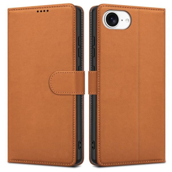 Dėklas Fancy Wallet Samsung A525 A52 4G/A526 A52 5G/A528 A52s 5G rudas