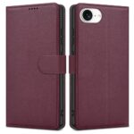 Dėklas Fancy Wallet Samsung A546 A54 5G tamsiai raudonas