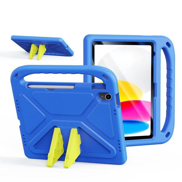 Dėklas Dux Ducis Puff Apple iPad 10.9 2022/iPad 11 2025 mėlynas
