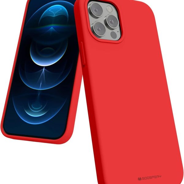Dėklas Mercury Silicone Case Samsung A566 A56 5G raudonas