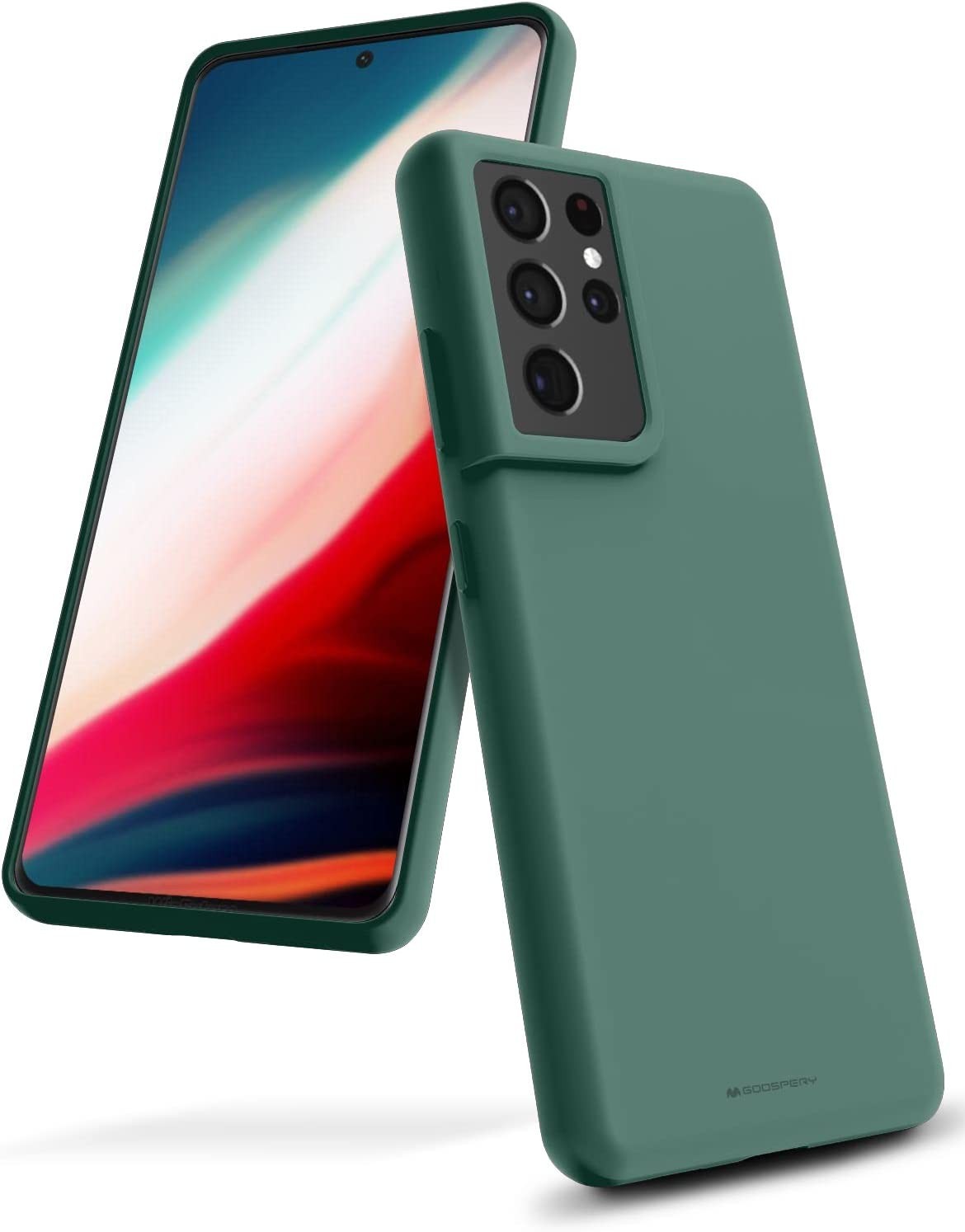 Dėklas Mercury Silicone Case Samsung A566 A56 5G tamsiai žalias