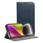 Dėklas Smart Magnetic Samsung A175 A17 4G/A176 A17 5G/A185 A18 4G/A186 A18 5G tamsiai mėlynas