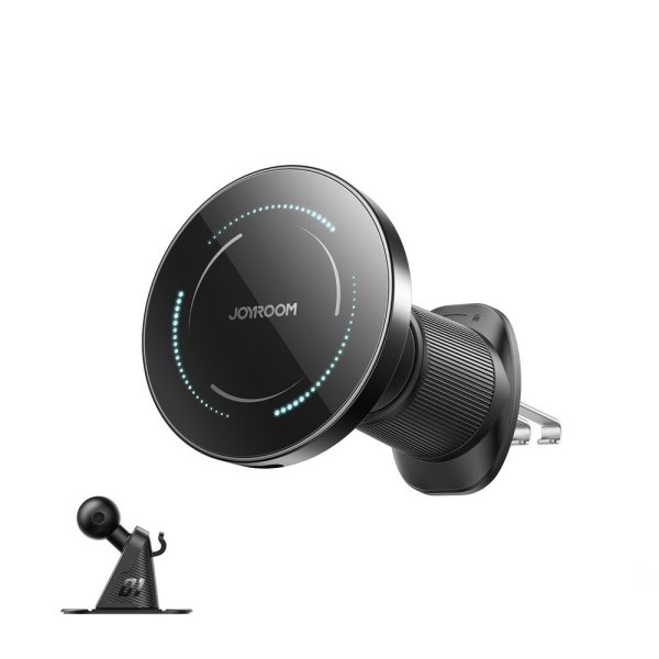 Automobilinis laikiklis-įkroviklis Joyroom JR-ZS502 MagSafe 15W (air vent/dashboard) juodas