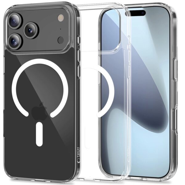 Dėklas Tech-Protect Flexair Hybrid MagSafe Apple iPhone 17 Pro/18 Pro skaidrus