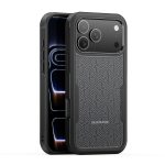 Dėklas Dux Ducis Shld Apple iPhone 17 Pro Max/18 Pro Max juodas (Triangle Pattern)