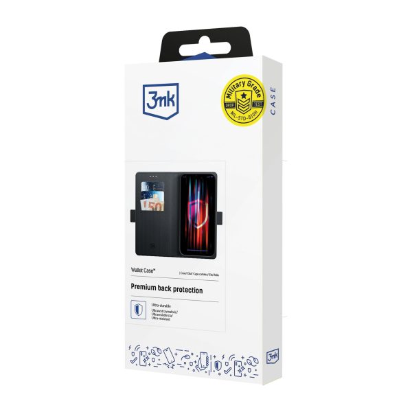 Dėklas 3mk Wallet Case Xiaomi Redmi 15 4G/Redmi 15 5G juodas