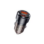 Automobilinis įkroviklis Remax RCC360 75W USB-C/USB-A juodas