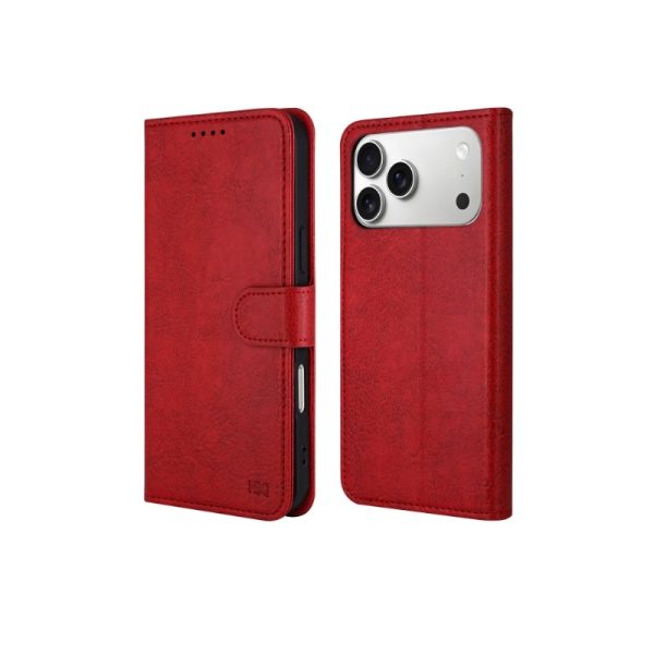 Dėklas HDD Clasp Wallet Case Apple iPhone 7/8/SE 2020/SE 2022 raudonas