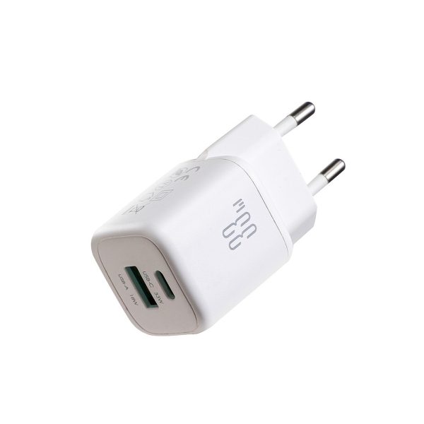 Įkroviklis Joyroom JR-TG7 33W USB-C/USB-A baltas