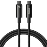 USB kabelis Baseus Tungsten 240W USB-C to USB-C 1.0m juodas CAWJ040001
