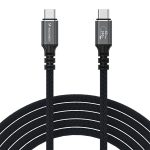 USB kabelis Wozinsky WPS-UY41S USB-C Thunderbolt 4 240W 1.0m juodas