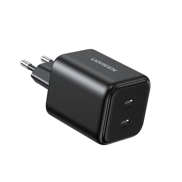 Įkroviklis Ugreen X526 GaN 45W 2xUSB-C juodas (65058)
