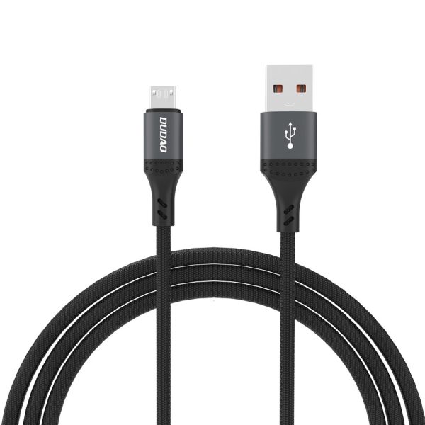 USB kabelis Dudao L3SM USB-A to MicroUSB 3A 1.2m juodas