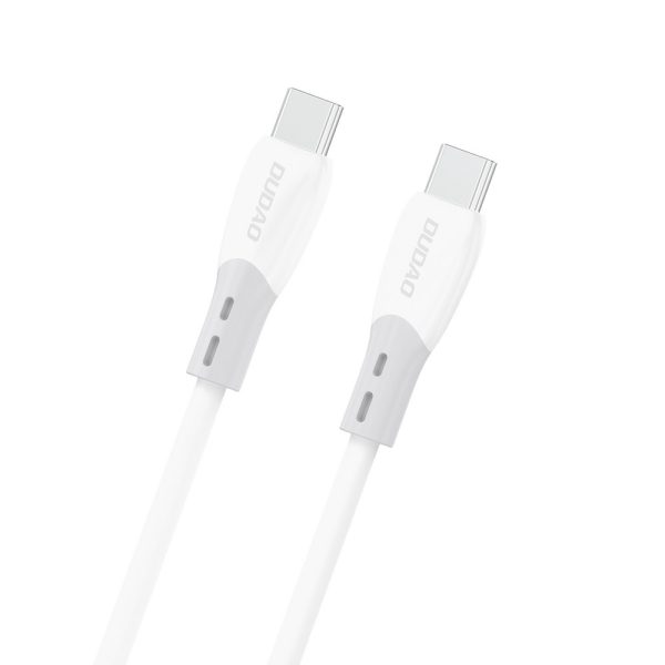 USB kabelis Dudao L25SC USB-C to USB-C 60W 2.0m baltas