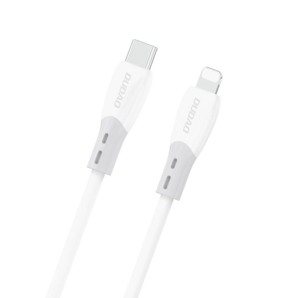 USB kabelis Dudao L25SX USB-C to Lightning 30W 2.0m baltas