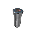 Automobilinis įkroviklis Dudao R4Max 55W USB-C/USB-A pilkas