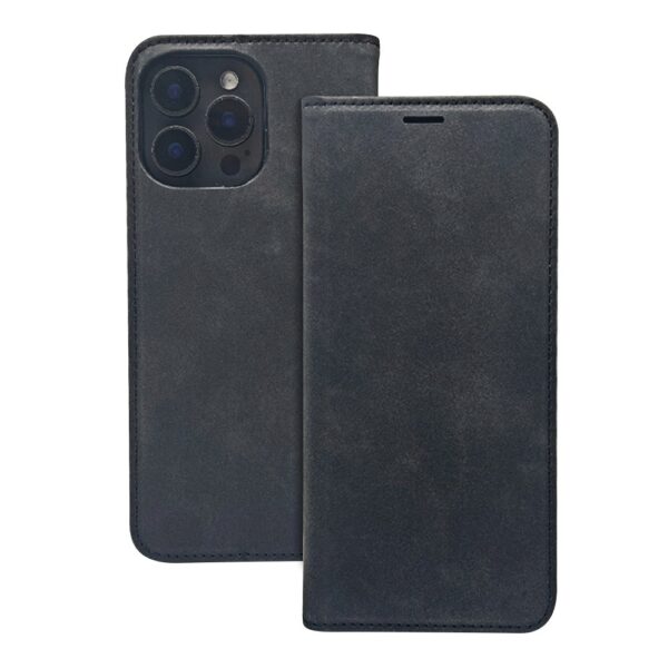 Dėklas Smart Suede Samsung A165 A16 4G/A166 A16 5G juodas