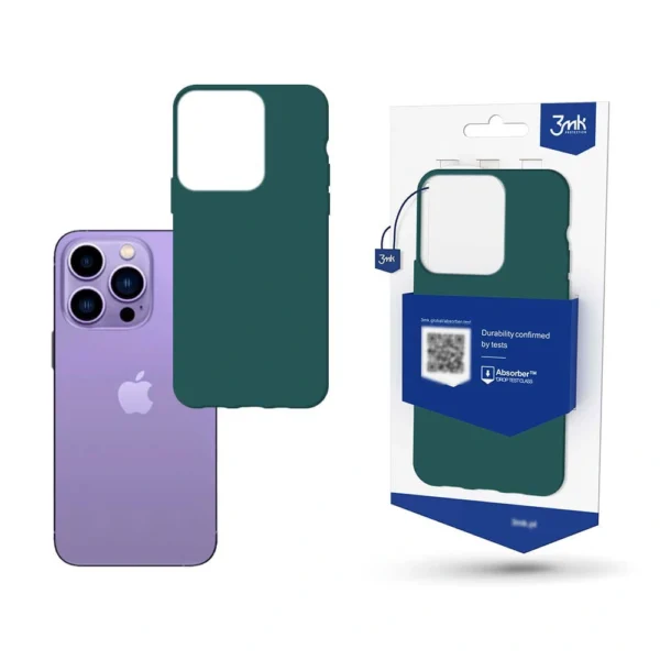 Dėklas 3mk Matt Case Apple iPhone 14 Pro žalias