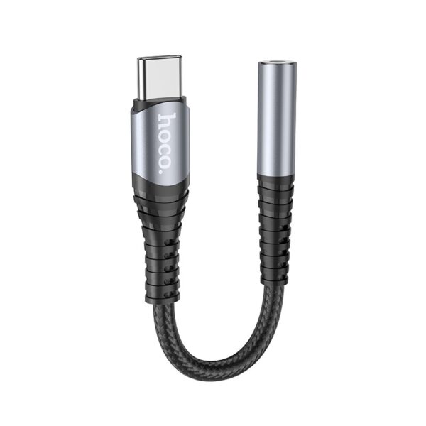 Audio adapteris Hoco LS33 Type-C to 3.5mm pilkas