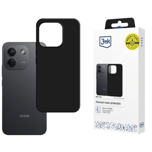 Dėklas 3mk Matt Case Xiaomi Redmi Note 17 Pro Max 5G juodas